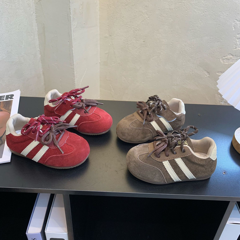 Pantofi sport pentru copii, talpă subțire, Velcro, unisex, talpă din cauciuc anti-derapant