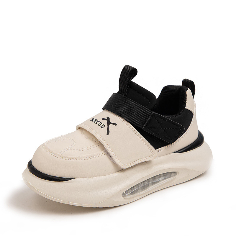 Detské bežecké tenisky, vrchný materiál z umelej kože, priedušné a ľahké, podrážka PVC, zapínanie na suchý zips, unisex