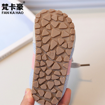 Dječje tenisice za trening s karikaturalnim uzorkom – gornji dio od teleće kože, gumeni potplat, vodootporne i s amortizacijom, za uzrast 1-6 godina, proljeće 2025