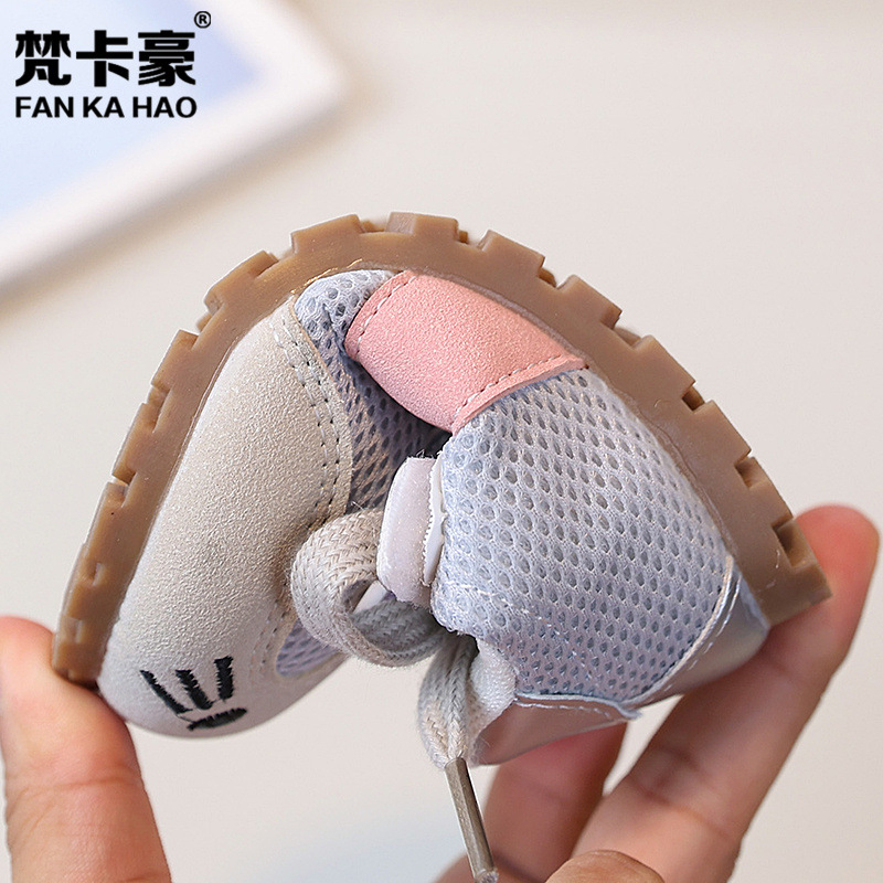 Dječje tenisice za trening s karikaturalnim uzorkom – gornji dio od teleće kože, gumeni potplat, vodootporne i s amortizacijom, za uzrast 1-6 godina, proljeće 2025