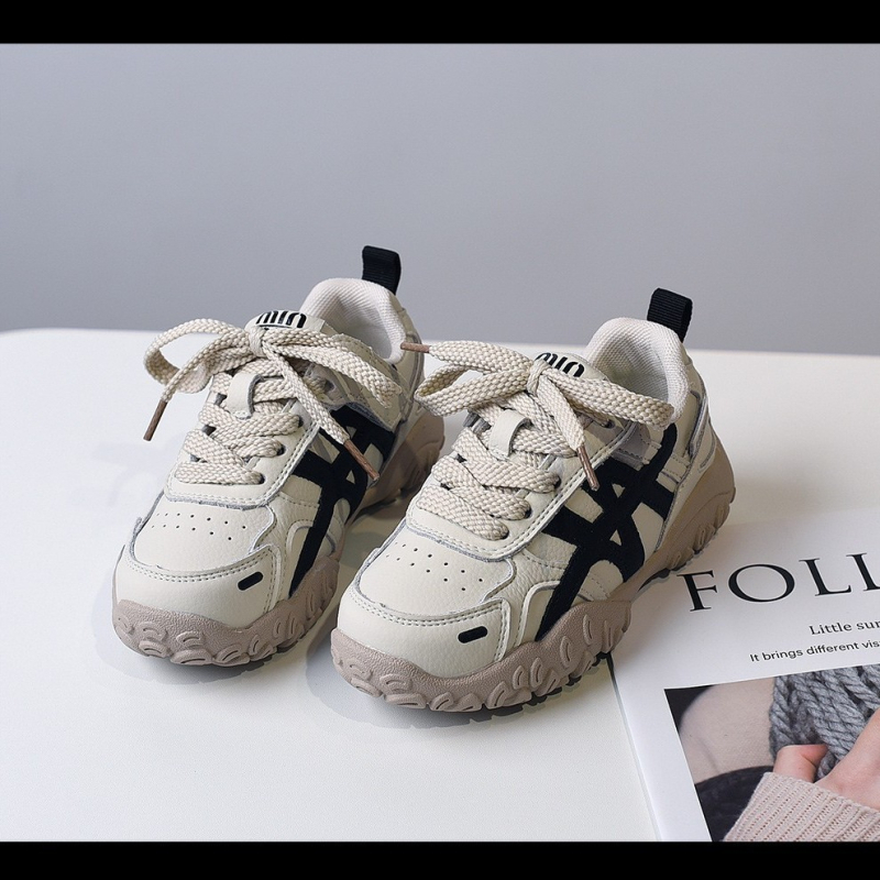 Dječje tenisice s Velcro kopčom — gornji dio Superfiber, gumeni potplat, jednobojne, unisex, izlazak jesen 2025