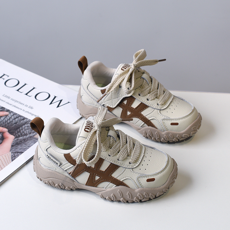 Dječje tenisice s Velcro kopčom — gornji dio Superfiber, gumeni potplat, jednobojne, unisex, izlazak jesen 2025