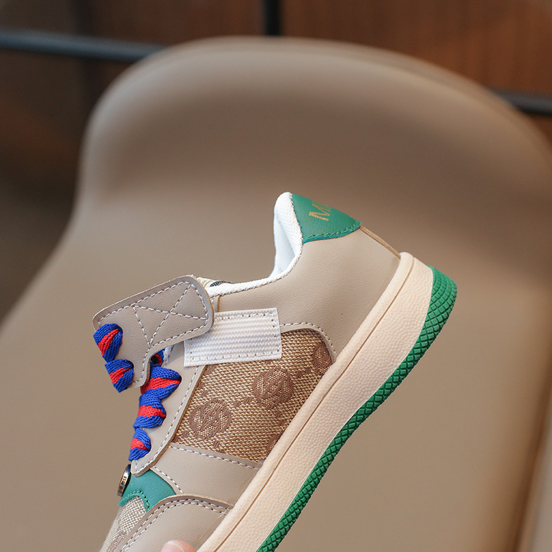 Detské tenisky na behanie, PU horná časť, zapínanie na suchý zips, unisex, na jar a jeseň, vek 4–12 rokov