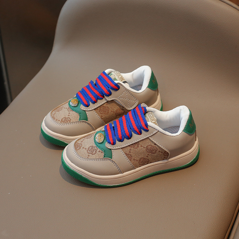 Detské tenisky na behanie, PU horná časť, zapínanie na suchý zips, unisex, na jar a jeseň, vek 4–12 rokov