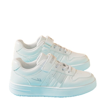 Detské voľnočasové tenisky, ľahký zvršok z umelej kože, zapínanie na suchý zips, PVC podrážka, jeseň 2025