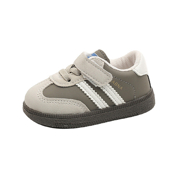 Pantofi sport cu talpă groasă - partea superioară din piele microfibră, închidere Velcro, talpă din cauciuc, antiderapant, pentru copii 1–3 ani