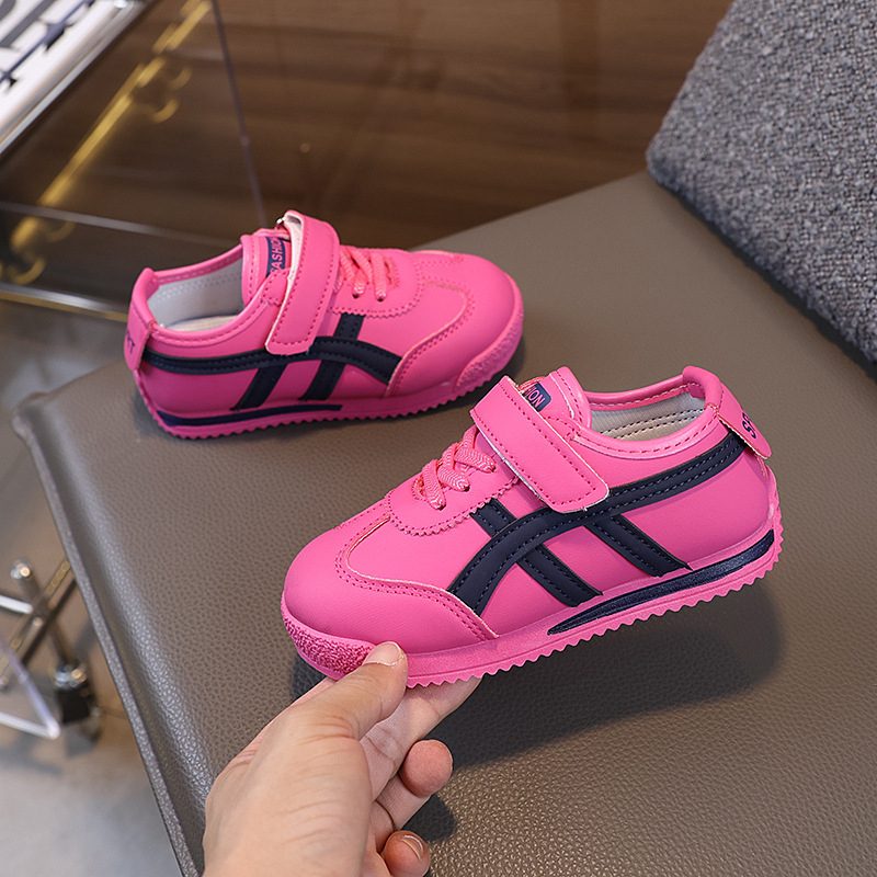 Dexun Pantofi pentru copii: Partea superioară din piele sintetică ușoară, închidere Velcro, primăvară și toamnă, unisex, 1–6 ani