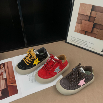 Adidași sport pentru copii cu Velcro, talpă din cauciuc, partea superioară din super fibră, căptușeală din bumbac, antiderapante și încălzesc