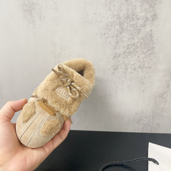 Adidași pentru copii cu imprimeu litere, velcro cu două curele, exterior velur, talpă din cauciuc, pentru iarnă