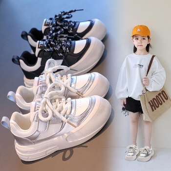 Adidași sport pentru fete, înălți, din piele sintetică, cu Velcro închidere, pentru copii 7–12 ani, lansare toamnă 2024