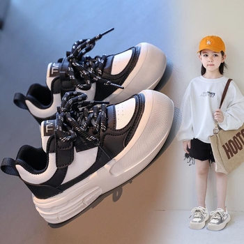 Adidași sport pentru fete, înălți, din piele sintetică, cu Velcro închidere, pentru copii 7–12 ani, lansare toamnă 2024