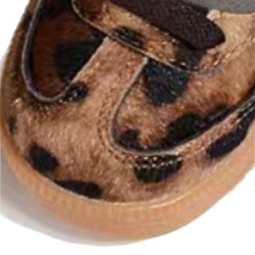 BG082 Na skladištu Dječje retro tenisice u korejskom stilu s motivom srca i leopard uzorkom