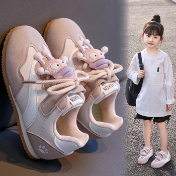 Adidași pentru fete, cu înălțime joasă, Velcro, suprafață din PU artificial, talpă compozită