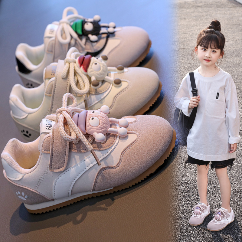Adidași pentru fete, cu înălțime joasă, Velcro, suprafață din PU artificial, talpă compozită