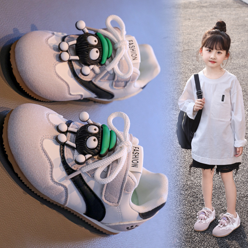 Adidași pentru fete, cu înălțime joasă, Velcro, suprafață din PU artificial, talpă compozită