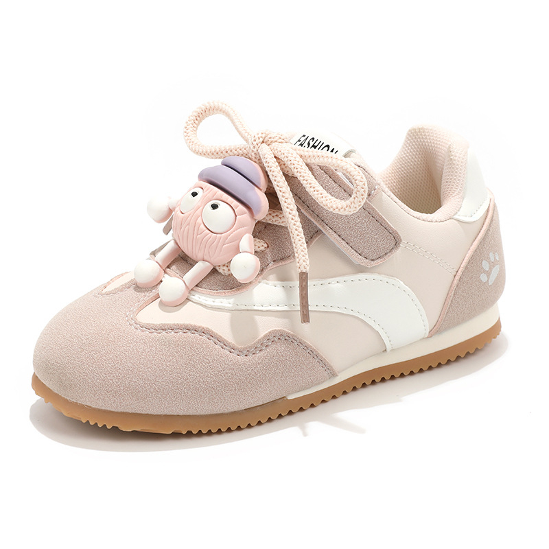 Adidași pentru fete, cu înălțime joasă, Velcro, suprafață din PU artificial, talpă compozită