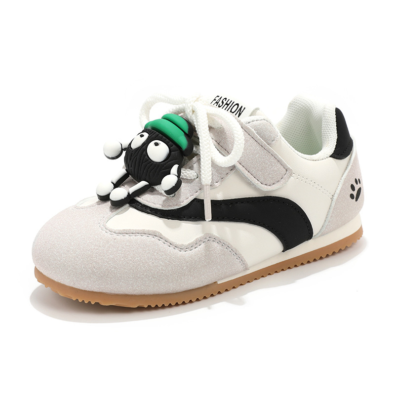 Adidași pentru fete, cu înălțime joasă, Velcro, suprafață din PU artificial, talpă compozită