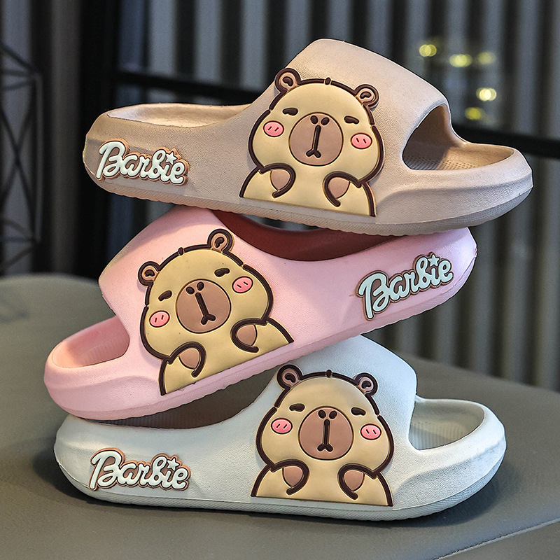 Detské papuče EVA s kresleným motívom, vnútorné použitie, protišmyková podrážka, rýchloschnúce