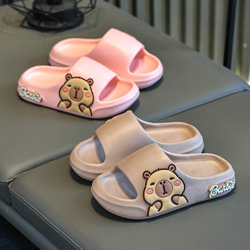 Detské papuče EVA s kresleným motívom, vnútorné použitie, protišmyková podrážka, rýchloschnúce