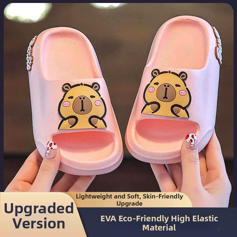 Detské papuče EVA s kresleným motívom, vnútorné použitie, protišmyková podrážka, rýchloschnúce