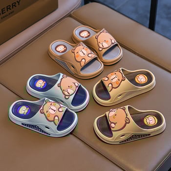 Gyerekeknek készült flip-flopok rajzfilm mintával, PVC felsőrész és talp, légáteresztő, kopásálló, csúszásmentes