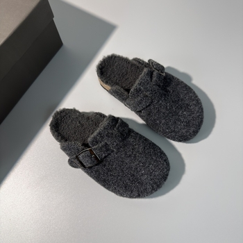 Heemakes Dječje plišane papuče – plišani gornji dio, fleece podstava, EVA potplat, unisex, za uzrast 4–16 godina