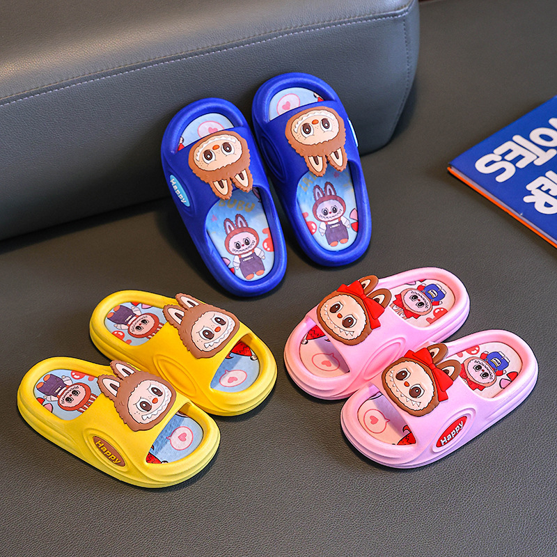 Dječje PVC sandale – cartoon stil, protuklizna potplat, unutarnja upotreba, uzrast 4–12 godina, sve sezone