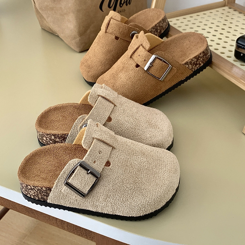 Dječje sandale od suedea s anti-slip PVC potplatom, korejskog stila, za uzrast 4–12 godina