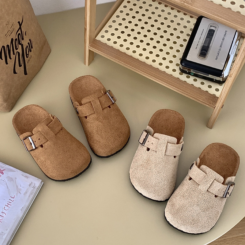 Dječje sandale od suedea s anti-slip PVC potplatom, korejskog stila, za uzrast 4–12 godina