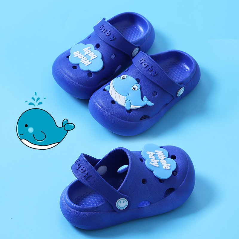 Dječje ljetne slip-on papuče s mekom sole, karikatura dizajn, protuklizne s rupicama za dječake i djevojčice