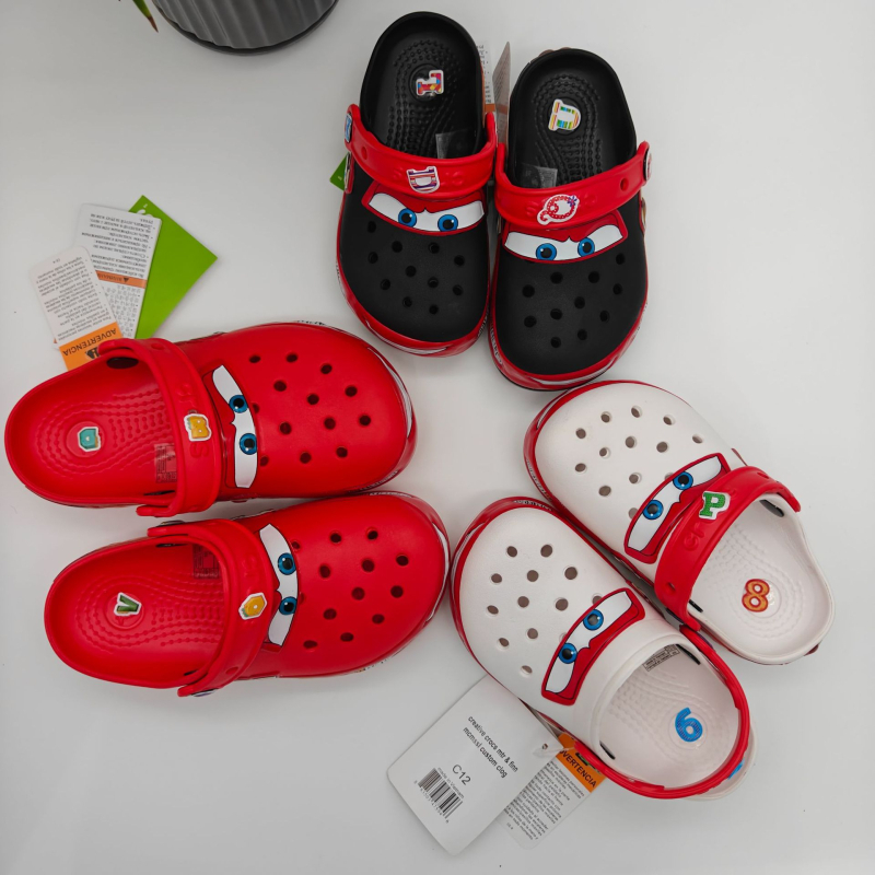 Dječje EVA sandale, bez podstava, potplat injekcijski oblikovan, stil Cartoon Paradise / Crocs, uzrast 7-16 godina