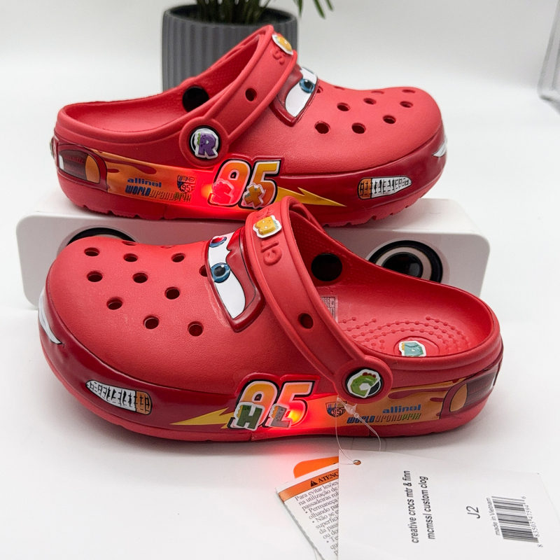 Dječje EVA sandale, bez podstava, potplat injekcijski oblikovan, stil Cartoon Paradise / Crocs, uzrast 7-16 godina