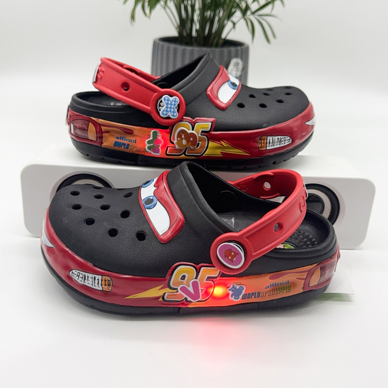 Dječje EVA sandale, bez podstava, potplat injekcijski oblikovan, stil Cartoon Paradise / Crocs, uzrast 7-16 godina