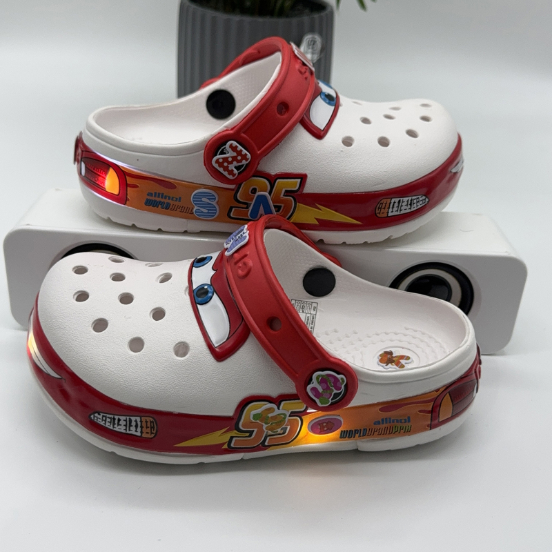 Dječje EVA sandale, bez podstava, potplat injekcijski oblikovan, stil Cartoon Paradise / Crocs, uzrast 7-16 godina