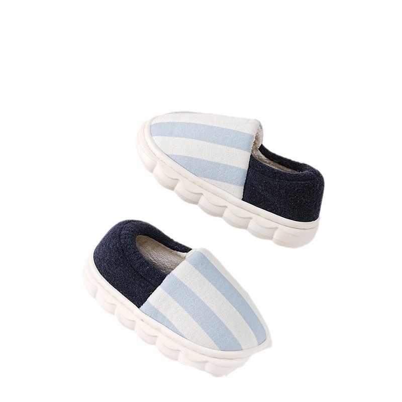 Dječje pamučne papuče za unutarnju upotrebu; unisex; karirani uzorak; EVA đon; tople
