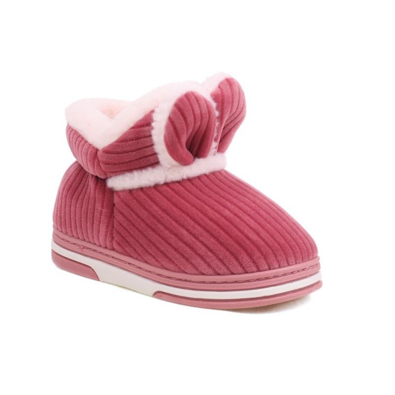 Téli gyerek plüss papucs, szuper puha velúr felsővel, TPR talppal, vastagított kialakítás, 1–16 éveseknek.
