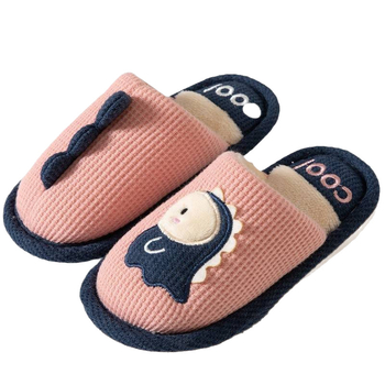 Dječje pamučne papuče s protukliznom PVC potplatom, zima, za uzrast 1–3 godine