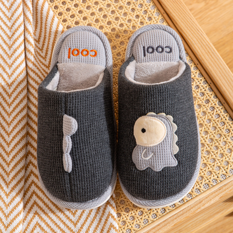 Dječje pamučne papuče s protukliznom PVC potplatom, zima, za uzrast 1–3 godine