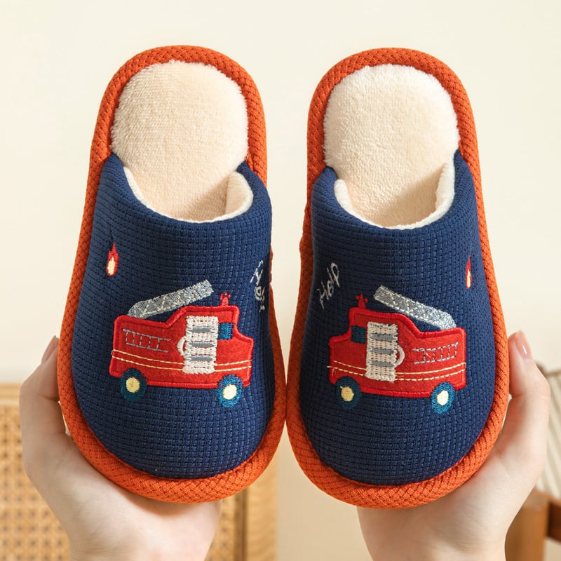 Dječje pamučne papuče s protukliznom PVC potplatom, zima, za uzrast 1–3 godine