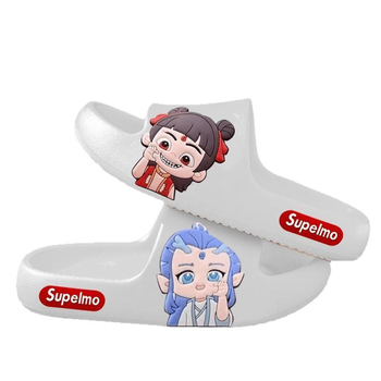 Uniszex PVC papucs Cartoon mintával, PVC felső rész és talp, lélegző és csúszásmentes