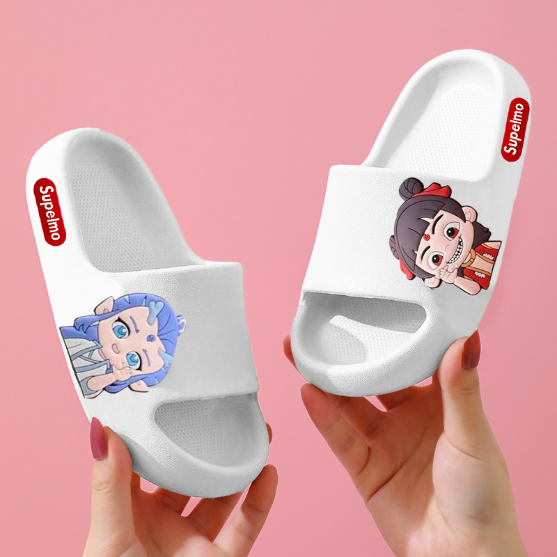 Uniszex PVC papucs Cartoon mintával, PVC felső rész és talp, lélegző és csúszásmentes