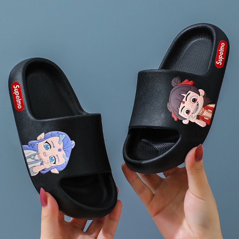 Uniszex PVC papucs Cartoon mintával, PVC felső rész és talp, lélegző és csúszásmentes