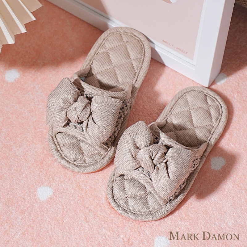 Gyerekek beltéri papucs – uniszex, pamut felső rész, talp marhaínból, vastagított kivitel, csúszásmentes és csendes, minden évszakra, koreai stílus