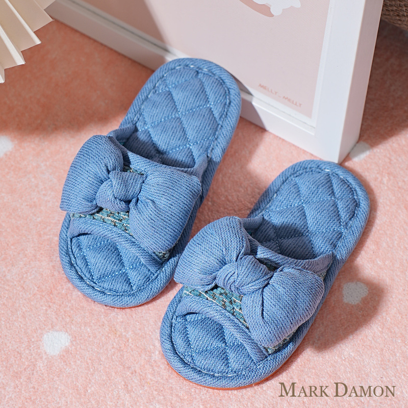 Gyerekek beltéri papucs – uniszex, pamut felső rész, talp marhaínból, vastagított kivitel, csúszásmentes és csendes, minden évszakra, koreai stílus