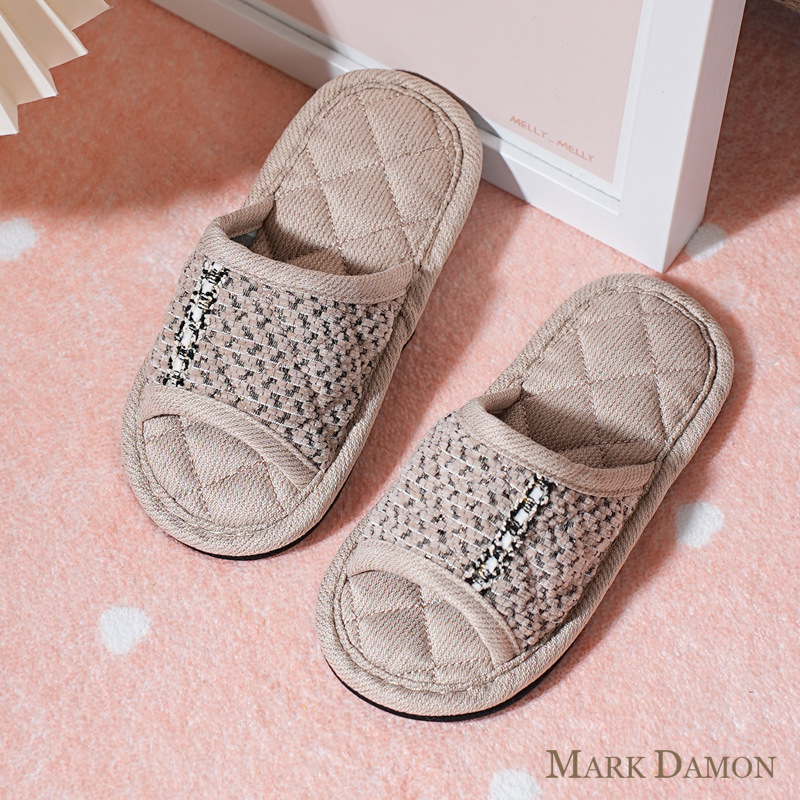 Gyerekek beltéri papucs – uniszex, pamut felső rész, talp marhaínból, vastagított kivitel, csúszásmentes és csendes, minden évszakra, koreai stílus