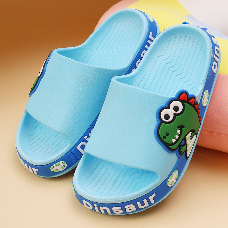 Weijiale Dječje PVC papuče za kućnu i vanjsku upotrebu, unisex, protuklizne, otporne na habanje, mekana potplata, crtani uzorak, za djecu 4–12 godina