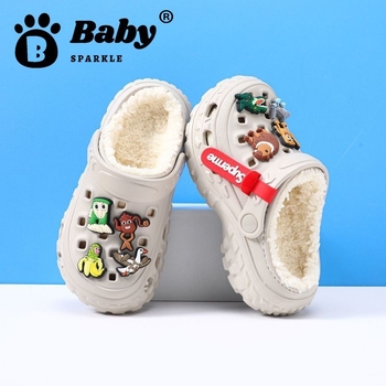 Rajzfilm mintás gyermek papucs, párnázott bélés, EVA felsőrész, EVA talp, eredet: Wenzhou, Zhejiang