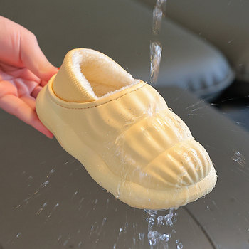 Gyerekek belső papucsai, PVC felső és talppal, csúszásmentes, lélegző, tartós, ősz-télre