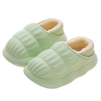 Gyerekek belső papucsai, PVC felső és talppal, csúszásmentes, lélegző, tartós, ősz-télre