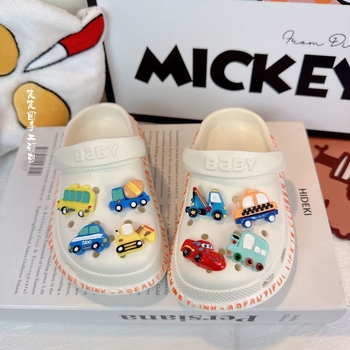 Gyerekek EVA papucs mérnöki autó mintával, 1-3 éveseknek, nyár
